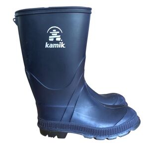 Kamik Kids Navy Waterproof Rain Snow Spring Boots